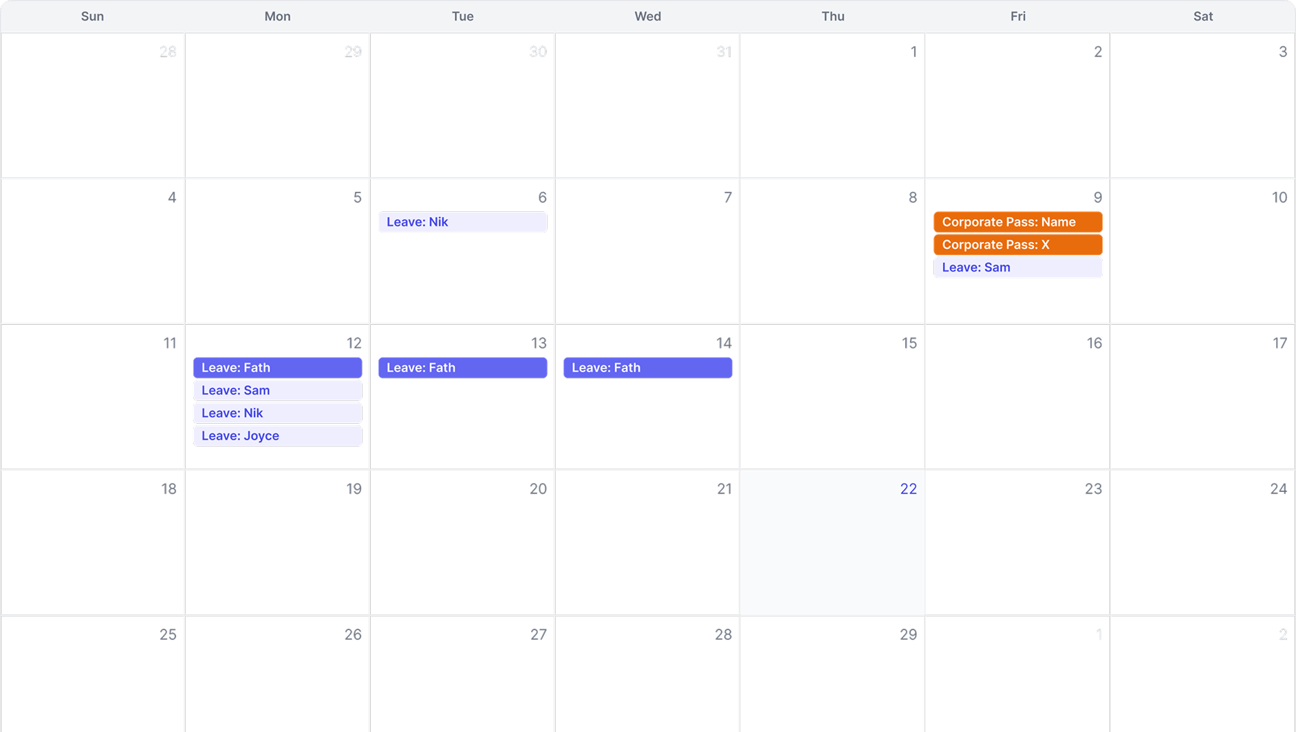 Neuhr Calendar screenshot