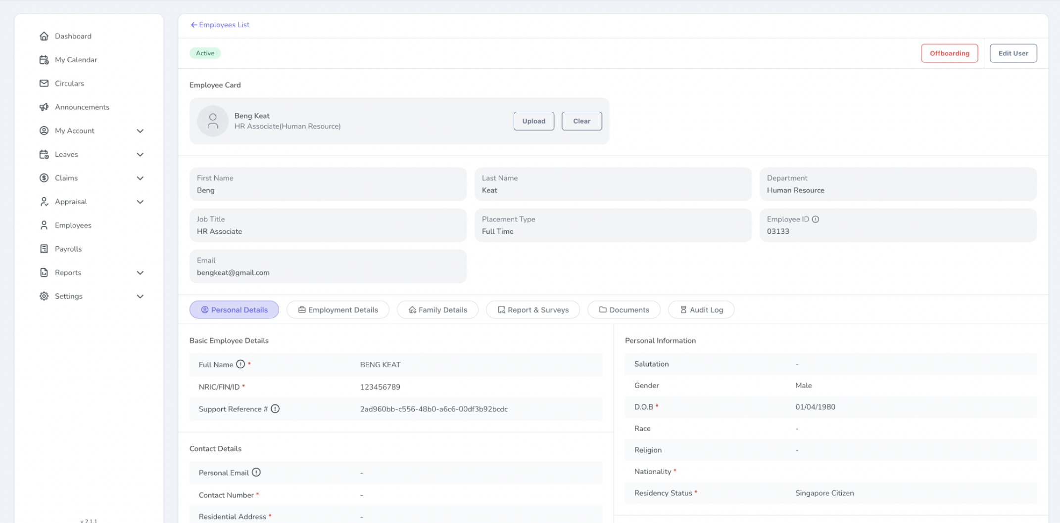 Neuhr Employee screenshot