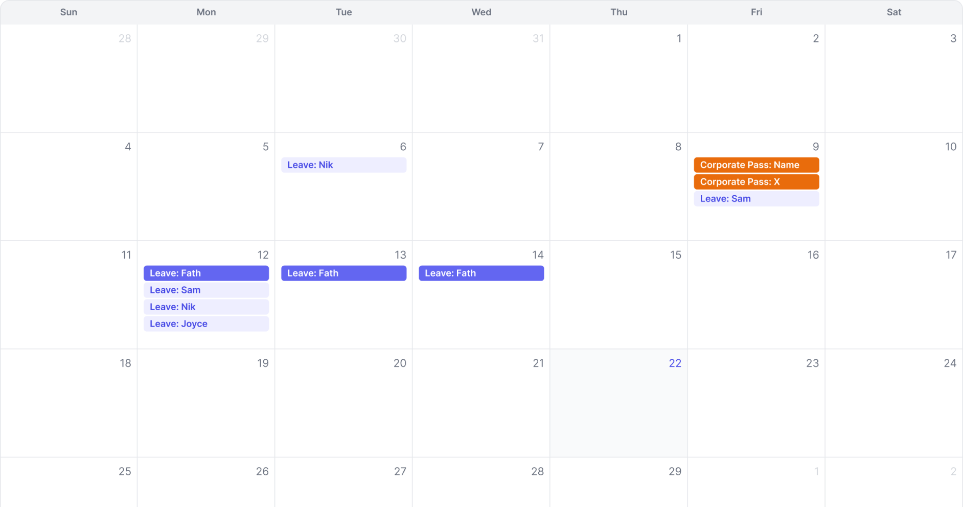 Neuhr Calendar screenshot