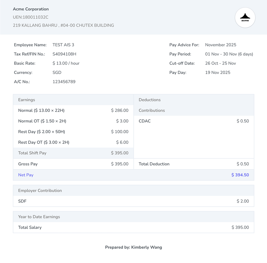 Neuhr Payroll screenshot 