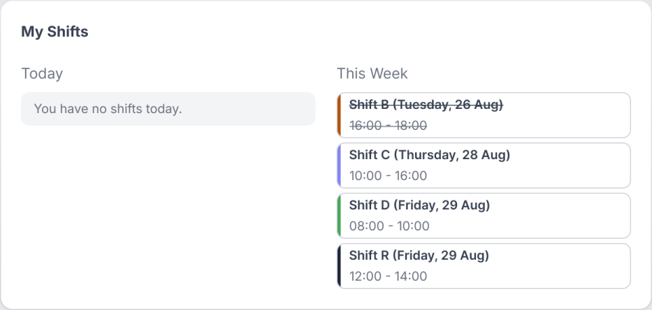 Neuhr Part-timer widget screenshot 